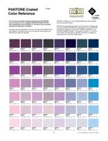 are fourcolor process simulations and may not match (Page 13 / 19) PANTONE Coated Color Reference by PANTONE CALIBRATED Design