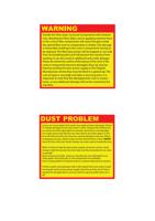 Handle the Fibre Optic Cord and Components with Extreme (Page 1 / 136) Fiber Laser Product General Warning