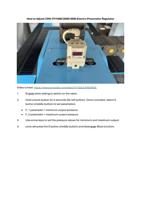 How to Adjust CMA ITV100020003000 ElectroPneumatic (Page 1 / 136) How to Adjust CMA ITV Electro-Pneumatic Regulator