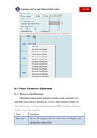 Motion Parameter Adjustment 661 Motion Control Parameter (Page 98 / 136) RAYCUT CypCut Laser Cutting Control Software Manual