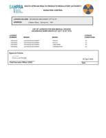 RADIATION CONTROL LICENCE HOLDER ADVANCED MACHINERY (Page 2 / 136) RAYCUT Fiber Laser Cutter SAHPRA License for Non-Medical Devices