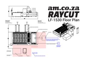 FRONT LEAVE FURTHER 1000 FOR OPERATORS amp WALKWAY (Page 1 / 136) RAYCUT Fiber Laser LF-1530 Floor Plan