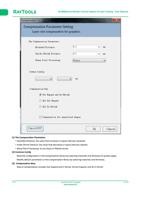 The Compensation Parameters Extended Distance the Page (Page 31 / 136) RAYCUT RayTools XC3000 Series Motion Control System of Laser Cutting User Manual