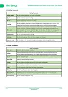 Cutting Parameter Nozzle height Cutting Parameter Set (Page 60 / 136) RAYCUT RayTools XC3000 Series Motion Control System of Laser Cutting User Manual