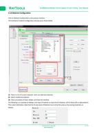 Material Configuration Click on Material Config button (Page 68 / 136) RAYCUT RayTools XC3000 Series Motion Control System of Laser Cutting User Manual